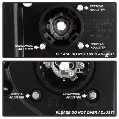Spec-D - Chevrolet Silverado Spec-D Halo LED Smoke Projector Headlights - Black - 444-CS03-AM-BSM - Image 5