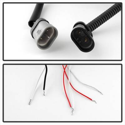 Spec-D - Chevrolet Silverado Spec-D Halo LED Smoke Projector Headlights - Black - 444-CS03-AM-BSM - Image 7