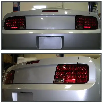 Spec-D - Ford Mustang Spec-D Sequential LED Taillights - Red - LT-MST05RLED-SQ-TM - Image 2