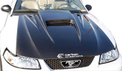 Ford Mustang Carbon Creations Spyder 3 Hood - 1 Piece - 102722