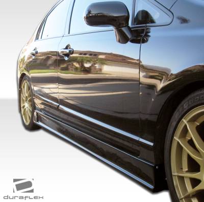Duraflex - Honda Civic 4DR Duraflex B-2 Side Skirts Rocker Panels - 2 Piece - 103519 - Image 7