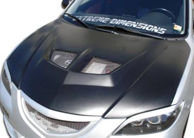 Mazda 3 4DR Duraflex Evo Hood - 1 Piece - 104158
