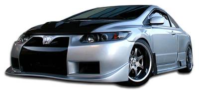 Honda Civic 2DR Duraflex GT500 Wide Body Body Kit - 8 Piece - 105297