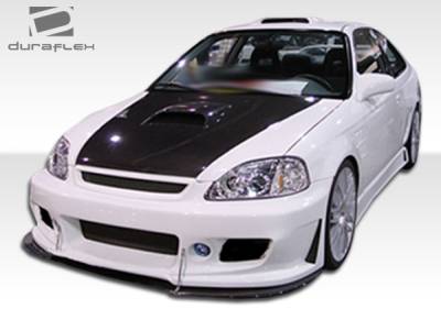 Duraflex - Honda Civic 2DR & 4DR Duraflex B-2 Body Kit - 4 Piece - 105613 - Image 2