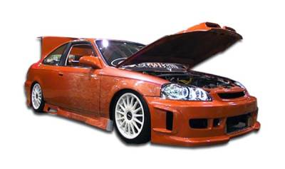 Honda Civic 2DR & 3DR Duraflex Spyder Side Skirts Rocker Panels - 2 Piece - 101720