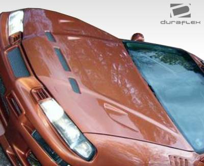 Duraflex - Honda Prelude Duraflex Predator Hood - 1 Piece - 105552 - Image 3