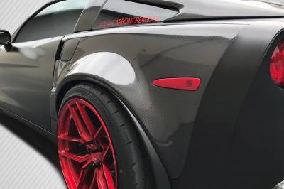 Carbon Creations - Chevrolet Corvette ZR2 Carbon Fiber Body Kit- Rear Fenders 115501 - Image 2
