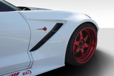 Chevrolet Corvette Duraflex Gran Veloce Wide Body Front Fender Flares- 2 Piece - 112431
