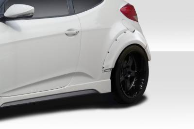 Duraflex - Hyundai Veloster Envisions Duraflex Rear Fender Flares 114306 - Image 2