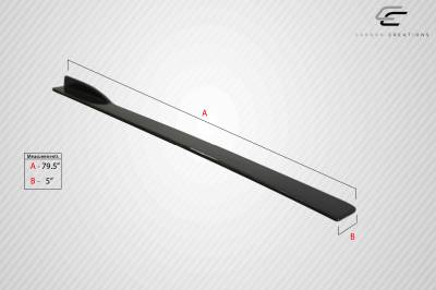 Universal Carbon Fiber Creations Side Skirt Splitters Body Kit 114476