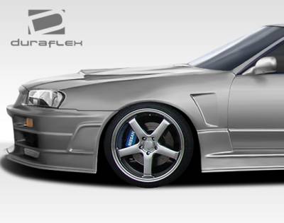 Duraflex - Nissan Skyline Duraflex R324 Conversion Front Fenders - 2 Piece - 106603 - Image 2
