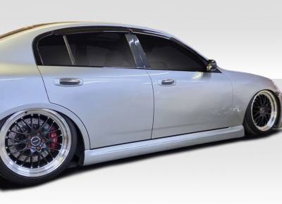 Infiniti G35 4DR Duraflex GT Competition Side Skirts Rocker Panels - 2 Piece - 100472