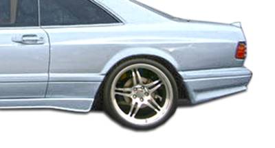 Mercedes-Benz S Class Duraflex AMG Look Wide Body Rear Fender Flares - 2 Piece - 107200