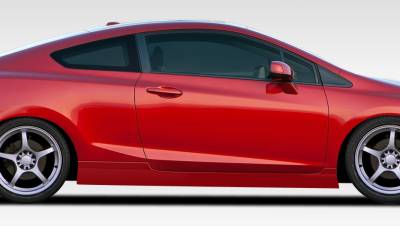 Duraflex - Honda Civic 2DR Duraflex Bisimoto Edition Side Skirts Rocker Panels - 2 Piece - 108097 - Image 1