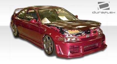 Duraflex - Honda Civic 2DR & 4DR Duraflex M3 Side Skirts Rocker Panels - 2 Piece - 101142 - Image 2