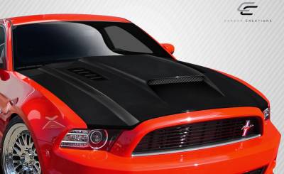 Carbon Creations - Ford Mustang Carbon Creations CV-X Hood - 1 Piece - 106262 - Image 2