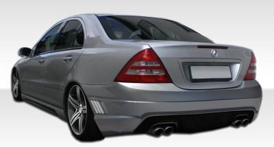 Mercedes-Benz C Class Duraflex W-1 Rear Bumper Cover - 1 Piece - 107136
