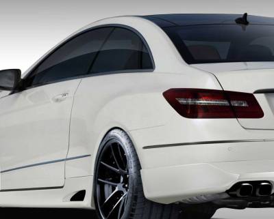 Duraflex - Mercedes-Benz E Class Duraflex Eros Version 1 Rear Add On Bumper Extensions - 2 Piece - 108997 - Image 1