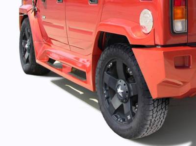 Hummer H2 Vortex Couture Urethane Rear Widebody Rear Fender Flares 109173
