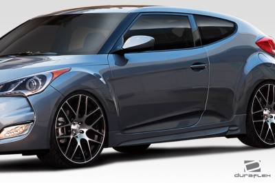 Duraflex - Hyundai Veloster N Design Duraflex Side Skirts Body Kit 112788 - Image 2