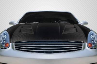Infiniti G Coupe AM-S Carbon Fiber Body Kit- Hood 119208