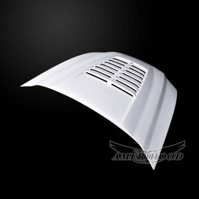 AmeriHood Fiberglass - Ford Mustang GT5 AmeriHood Body Kit- Heat Extracting Hood FM13AHGT5FHW - Image 3