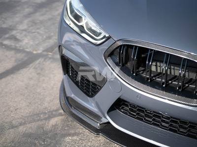 RW Carbon - BMW F9X M8 Carbon Fiber Front Bumper Duct Trims bmwf91012 - Image 2