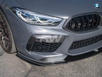 RW Carbon - BMW F9X M8 Carbon Fiber Front Bumper Duct Trims bmwf91012 - Image 3