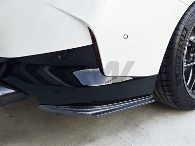 BMW G42 M240i Carbon Fiber Rear Bumper Splitters bmwg42016