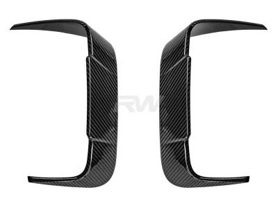 RW Carbon - BMW F91/F92 M8 Carbon Fiber Rear Bumper Trims bmwf91016 - Image 2