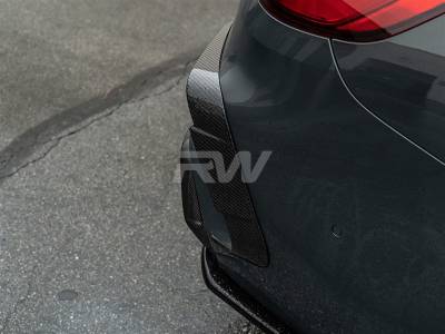 RW Carbon - BMW F93 M8 Carbon Fiber Rear Bumper Trims bmwg1603 - Image 2