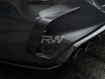 RW Carbon - BMW F93 M8 Carbon Fiber Rear Bumper Trims bmwg1603 - Image 3