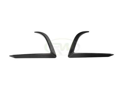 RW Carbon - Tesla Model 3 Carbon Fiber Front Bumper Trims tesla017 - Image 2
