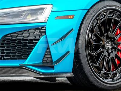 RW Carbon - Audi R8 4S Facelift Carbon Fiber Front Canards 2019+ audir807 - Image 3