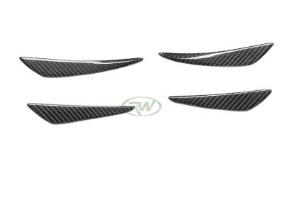RW Carbon - BMW F22 F23 Carbon Fiber Canards bmwf22012 - Image 5