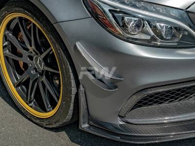 RW Carbon - Mercedes W205 C63/C63S Carbon Fiber Canards mercw20559 - Image 4