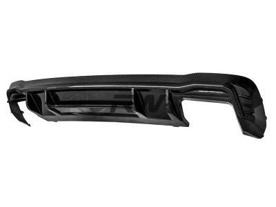 RW Carbon - Audi B9 A4 S-Line S4 Carbon Fiber Rear Diffuser audib9a404 - Image 4