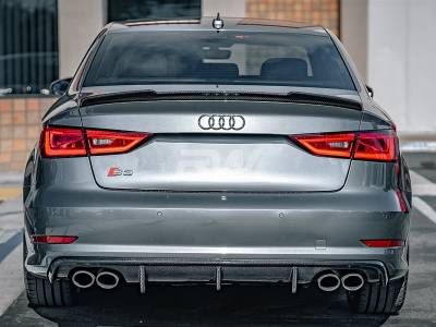 RW Carbon - Audi 8v S3 Pre-Facelift Carbon Fiber Rear Diffuser audi8v004 - Image 2