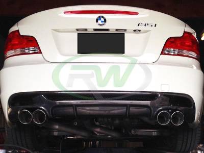 BMW E82 E88 128i/135i Performance Style Carbon Fiber Diffuser bmwe82009-quad