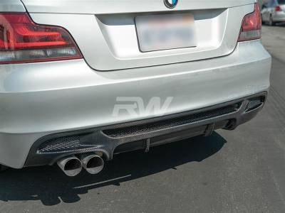 BMW E82 E88 128i/135i Performance Style Carbon Fiber Diffuser bmwe82009-single