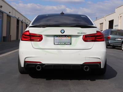 RW Carbon - BMW F30 F31 Performance Style Carbon Fiber Diffuser bmwf30008 - Image 3