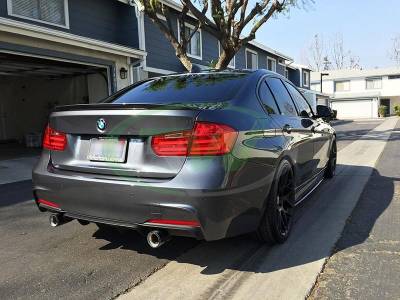 BMW F30 F31 Performance Style Rear Diffuser - 328i, 330i bmwf30027-2