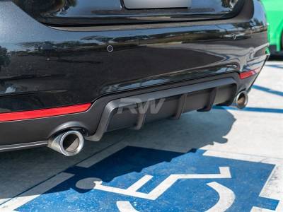 BMW F32 F33 F36 Performance Style Black Diffuser bmwf32017