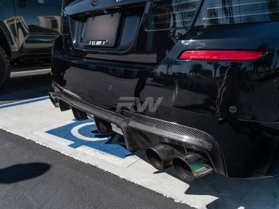 RW Carbon - BMW F10 M Sport DTM Carbon Fiber Rear Diffuser bmwf10015 - Image 4