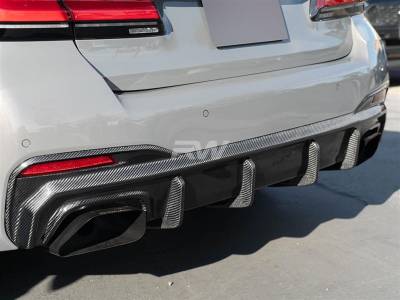 BMW G30 5-Series LCI RWS Carbon Fiber Diffuser bmwg30030