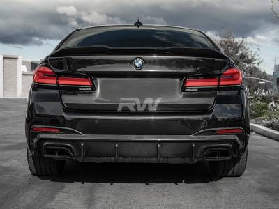 RW Carbon - BMW G30 5-Series LCI RWS Carbon Fiber Diffuser bmwg30030 - Image 2
