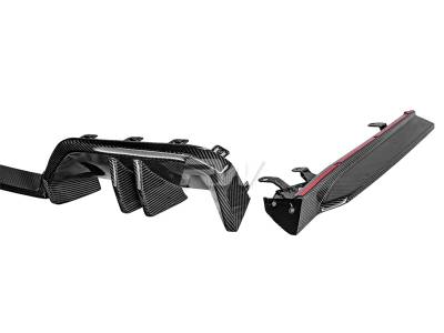 RW Carbon - BMW G60 5-Series Carbon Fiber Rear Diffuser bmwg6010 - Image 2