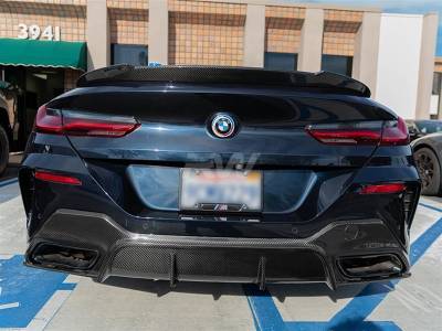 RW Carbon - BMW G16 8-Series 3D Style Carbon Fiber Diffuser bmwg1602 - Image 2