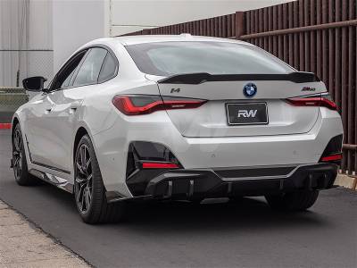 RW Carbon - BMW i4 Dry Carbon Fiber Rear Diffuser bmwi4001 - Image 3