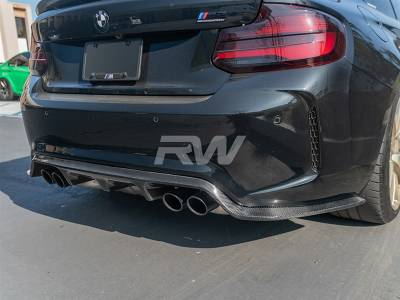 BMW F87 M2 3D Style Carbon Fiber Diffuser bmwf8726